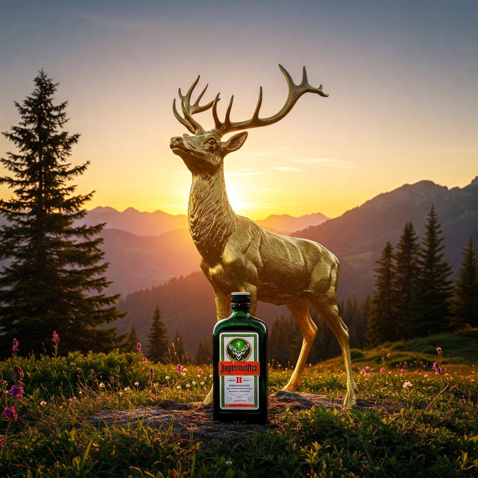 Der legendäre Rothirsch im Nebel